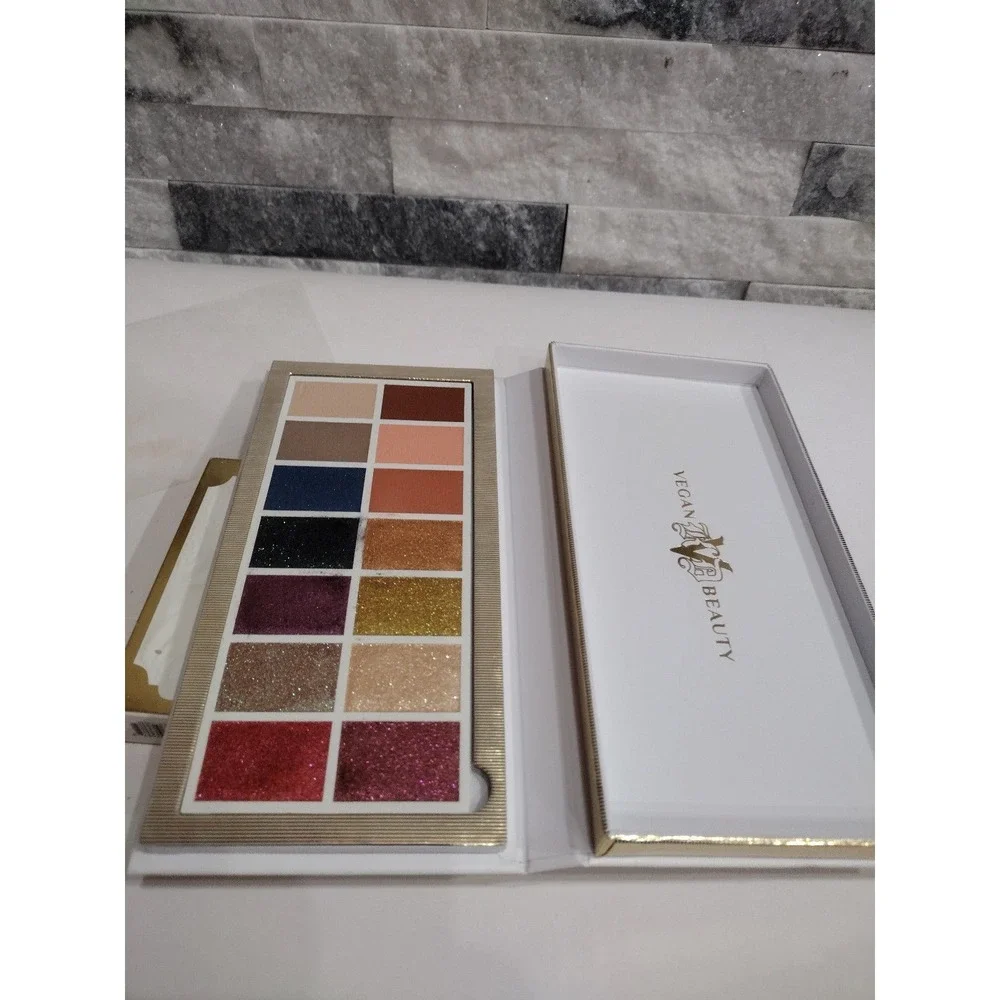 Kat Von D VEGAN BEAUTY Edge of Reality eyeshadow Palette 14 color Cosmetics Fest
